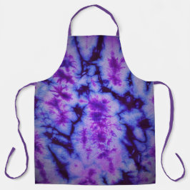 Tie Dye in Shades of Blue and Paars Schort