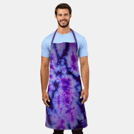 Tie Dye in Shades of Blue and Paars Schort