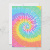 Tie Dye Invitation 10e anniversaire Paix dehors (Dos)