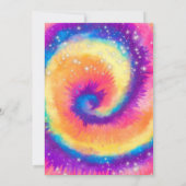 Tie Dye Invitation Anniversaire, Hippie Anniversai (Dos)