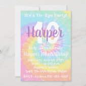 Tie Dye Invitation Anniversaire Tie Dye Invitation (Devant)