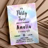 Tie Dye Invitation du 8e anniversaire