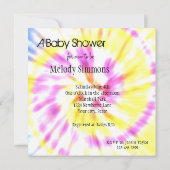 Tie Dye Invitations Baby showers (Dos)