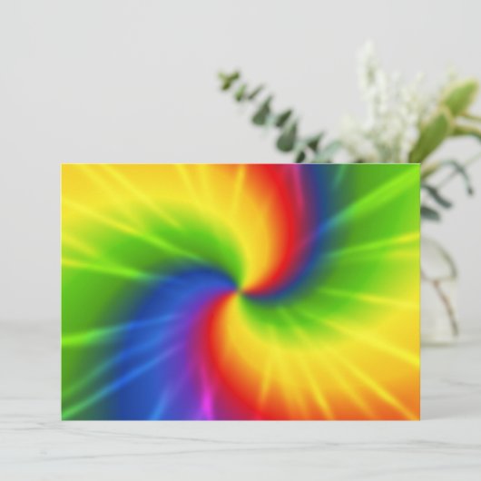 Tie dye kaart (Staand voorkant)