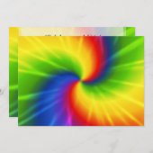 Tie dye kaart (Voorkant / Achterkant)