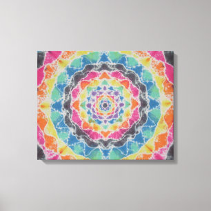 Tie Dye Kaleidoscope Toile Enveloppée