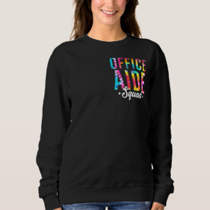Tie Dye Kantoor Aide Squad Pocket Kantoor Team Adm Trui