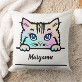 Tie Dye Kat Kussen (Deken)