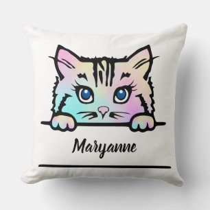Tie Dye Kat Kussen