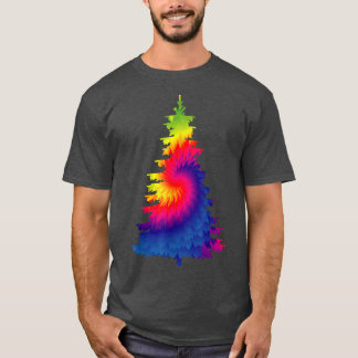Tie Dye kerstboom T-shirt