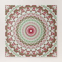 Tie Dye Kerstmis Mandala