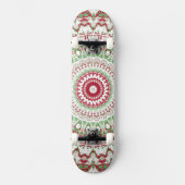 Tie Dye Kerstmis Mandala Skateboard (Voorkant)