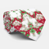 Tie Dye Kerstmis Mandala Stropdas (Opgerold)