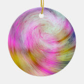 Tie Dye kerstversiering Keramisch Ornament (Voorkant)