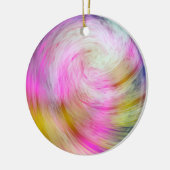 Tie Dye kerstversiering Keramisch Ornament (Links)