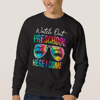 Tie Dye Kijk uit kleuterschool Hier kom ik terug n Trui