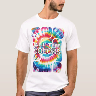 Tie-Dye Kleuruitbarsting T-shirt