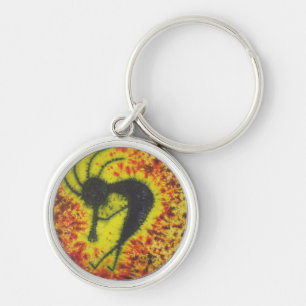 Tie Dye Kokopelli-Sleutelhanger Sleutelhanger