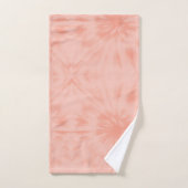 Tie Dye | Koraalroze moderne pasta Handdoek (Handdoek)