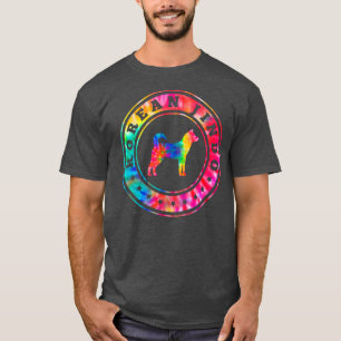 Tie Dye Korean Jindo Dog mam Papa Pet Lover T-shirt