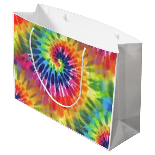 Tie dye large cadeauzakje (Achterkant Gekanteld)