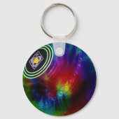 Tie Dye Lawn Bowls, keyring Sleutelhanger (Voorkant)
