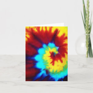 Tie Dye Look Notitiekaarten leeg