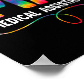 Tie Dye Ma Medische Instant Nurse Stethoscope Ma Poster (Hoek)