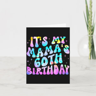Tie-dye mama's 60e verjaardag gelukkig 60 jaar oud kaart