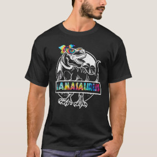 Tie Dye Mamasaurus Dinosaur T Rex Mama Mothe T-shirt