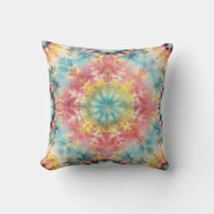 Tie Dye Medallion Print Kussen