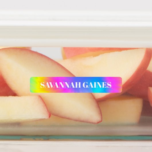 Tie Dye Meisjes Naam Label (Aangebracht)