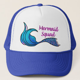 Tie Dye Mermaid Squad Trucker Pet