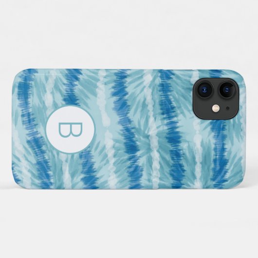 Tie Dye Monogram Coque-Mate coque iphone (Dos (Horizontal))