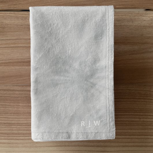 Tie Dye | Monogramme gris minimaliste moderne