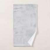 Tie Dye | Monogramme gris minimaliste moderne (Serviette à main)