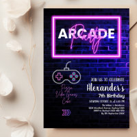 Tie Dye Neon Retro Arcade Gaming Birthday