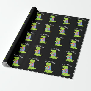 Tie-dye-nosaurus Grappige Dinosaurus Woordgrap Don Cadeaupapier