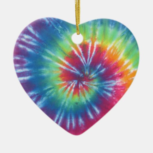 Tie Dye One Keramisch Ornament (Voorkant)