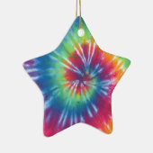 Tie Dye One Keramisch Ornament (Rechts)