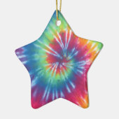 Tie Dye One Keramisch Ornament (Links)
