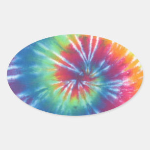 Tie Dye One Ovale Sticker