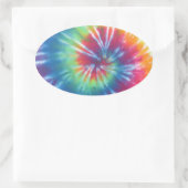 Tie Dye One Ovale Sticker (Tas)