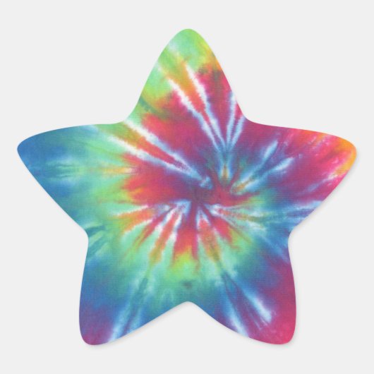 Tie Dye One Ster Sticker (Voorkant)
