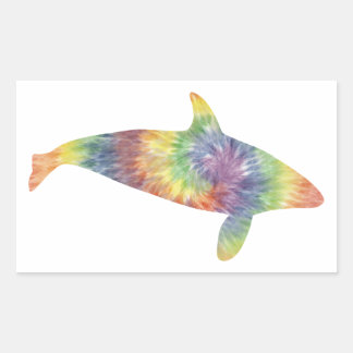 Tie Dye Orca Sticker