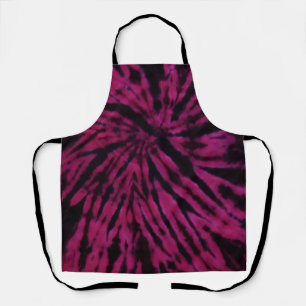 Tie-Dye Paars Roze Zwart Hippie Retro Patroon Schort