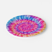 Tie Dye Papieren Bordje (Gekanteld)