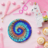 Tie dye papieren bordje (Feest)
