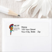 Tie Dye Parrot Definitie Etiket (Insitu)