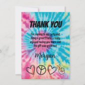 Tie Dye Party Dank je kaart (Voorkant)